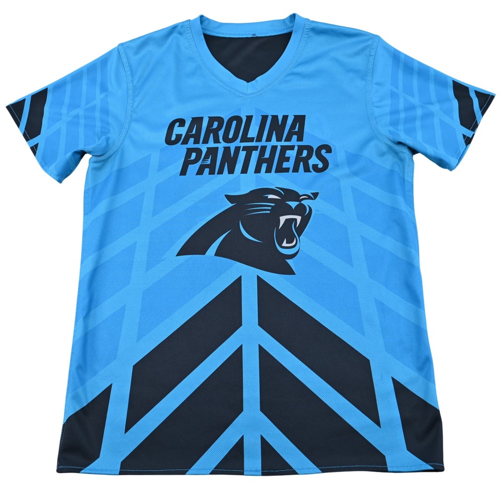 NFL Flag Football Carolina Panthers Jersey Youth XL Adult Small Blue Play Top